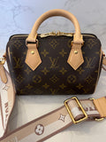 Pre Loved Louis Vuitton Monogram Speedy Bandoulier with Web Strap