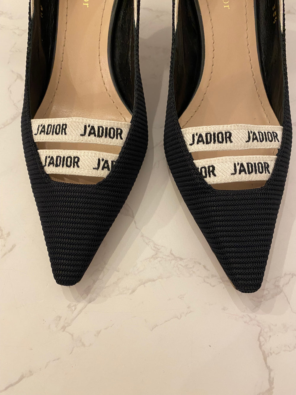 Pre Loved Christian Dior J'Adior Slingback Pumps in Black  UK 5.5