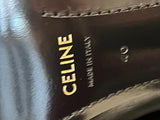 Pre Loved Celine Claude Long Black Leather Triomphe Boots UK 7 (new)