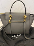 Pre Loved Celine Grey Leather Belt Bag