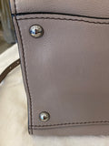 Pre Loved Prada Beige Leather and Suede Medium Tote