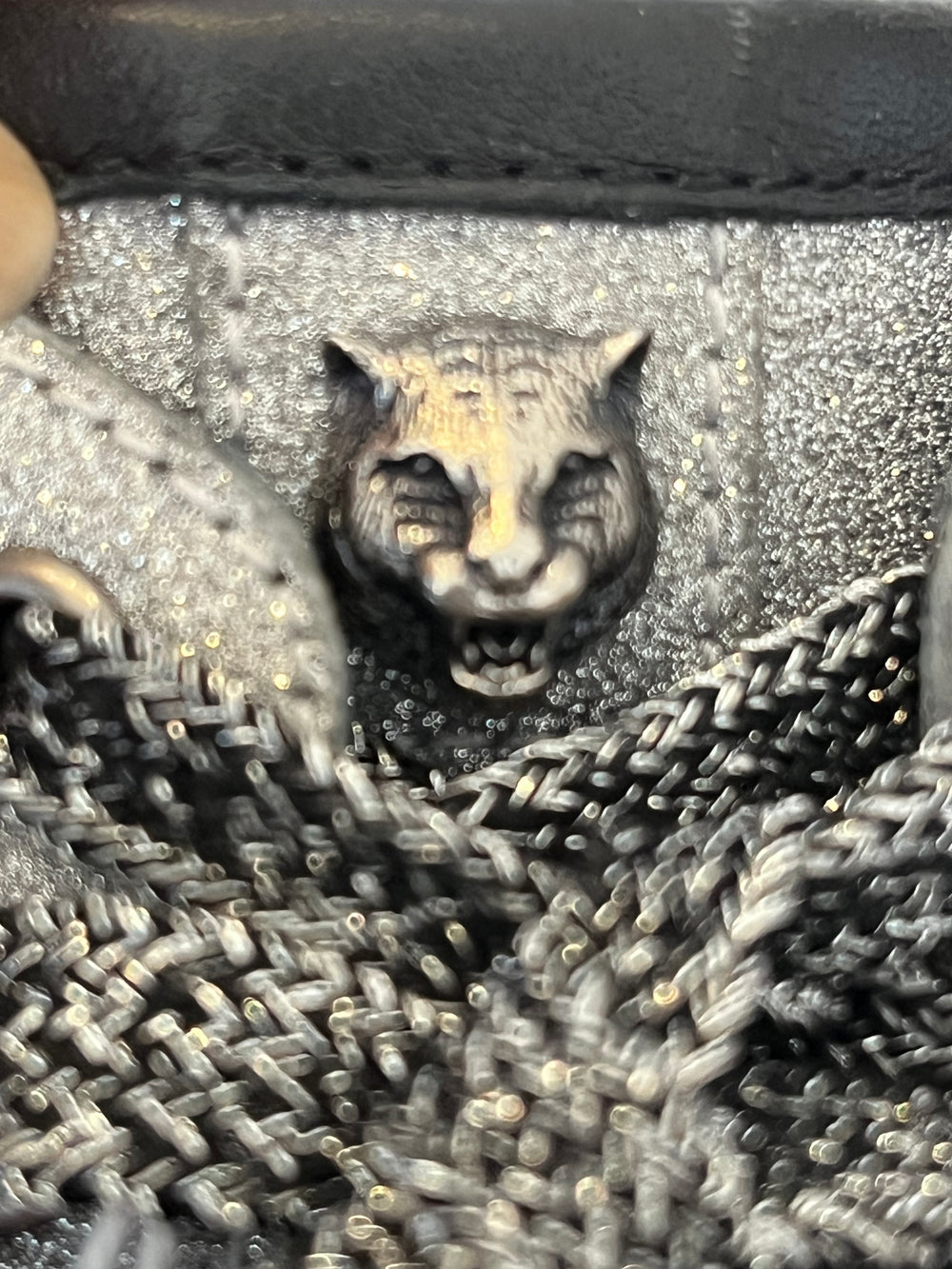 Pre Loved Gucci Silver Glitter Bambi Low Top Sneakers - Size 5
