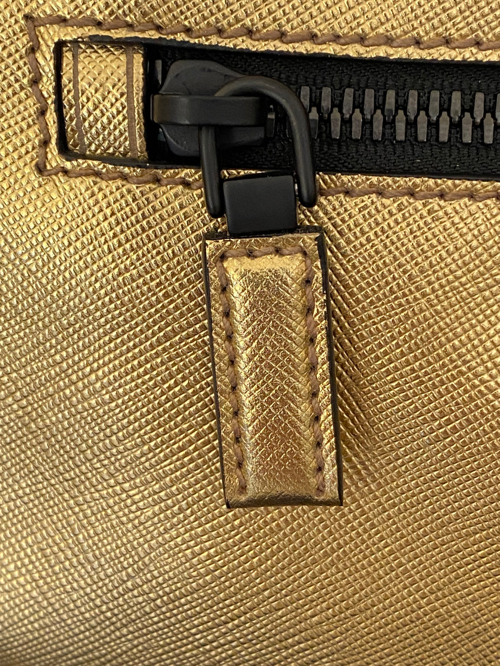 Pre Loved  Prada Gold Saffiano Belt Bag (as new)
