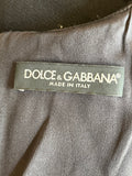 Pre Loved Dolce & Gabbana Black Wool Dress size 48 fits UK 14
