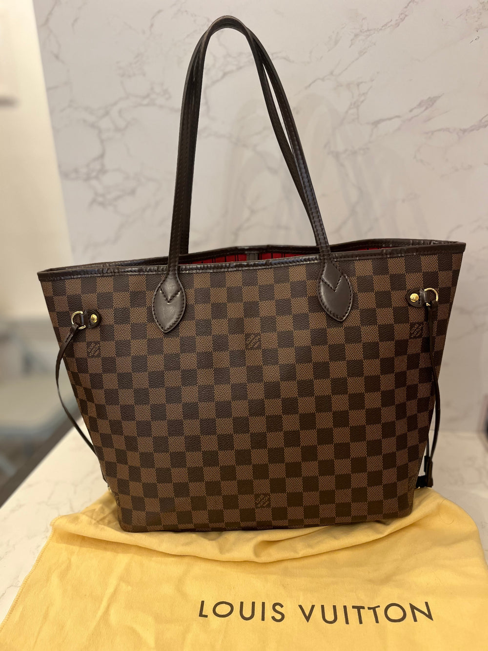 Pre Loved Louis Vuitton Vintage Damier Ebene Neverfull MM