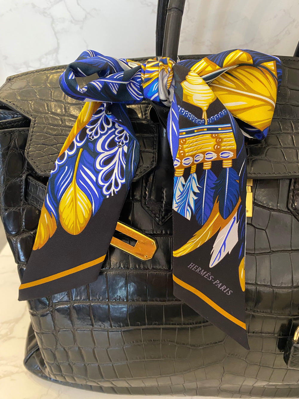 Pre Loved Hermes Silk Twilly Scarf