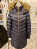 Pre Loved Holland Cooper The Melina Navy Puffer Coat size M uk10-12 (excellent)