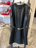 Versace Vintage Black Leather Dress IT 42 UK 8-10