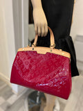 Pre Loved Louis Vuitton Brea Monogram Vernis Red Patent Bag (excellent)