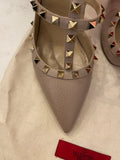 Pre Loved Valentino Garavani Rock Stud Nude Heels UK 8
