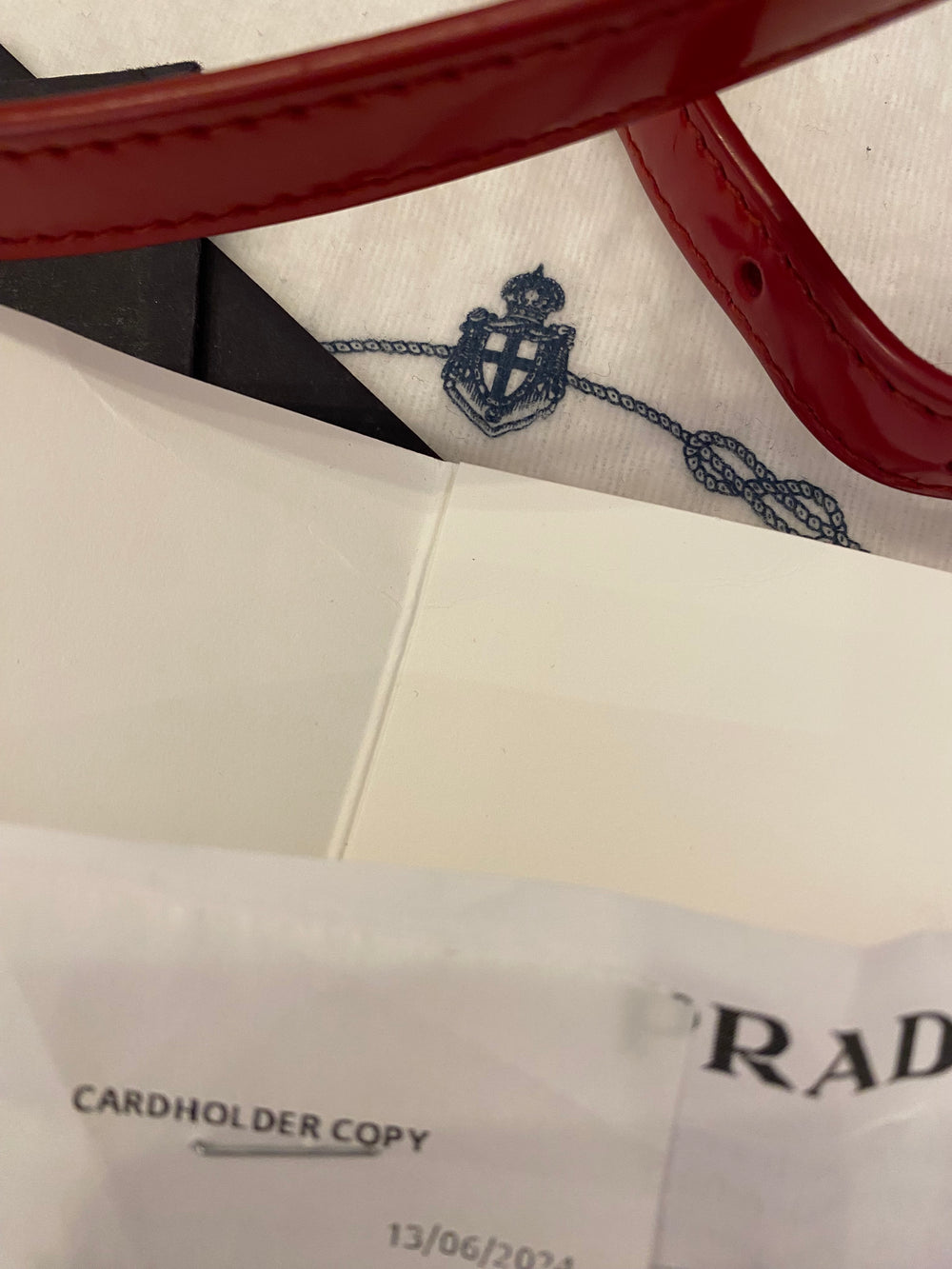 Pre Loved Prada Red Satchel Bag
