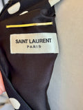 Pre Loved Saint Laurent Polka Dot Mini Dress UK 8 (new)