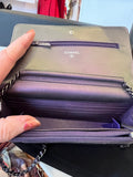 Chanel Wallet on Chain in Iridescent Purple Leather