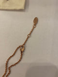 Pre Loved Vivienne Westwood Rose Gold Tone & Diamante Orb Necklace and earrings (excellent)