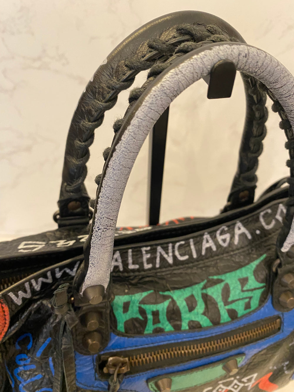 Pre Loved Balenciaga Black Graffiti City Classic (excellent)