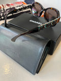 Pre Loved Chanel Dark Havana Tortoiseshell Sunglasses