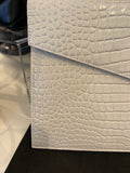 Saint Laurent Uptown Soft Cream Envelope Clutch