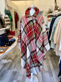 Burberry Tartan Wool Cape Size M