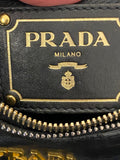 Pre Loved Vintage Prada Black Leather Slouchy Hobo Bag