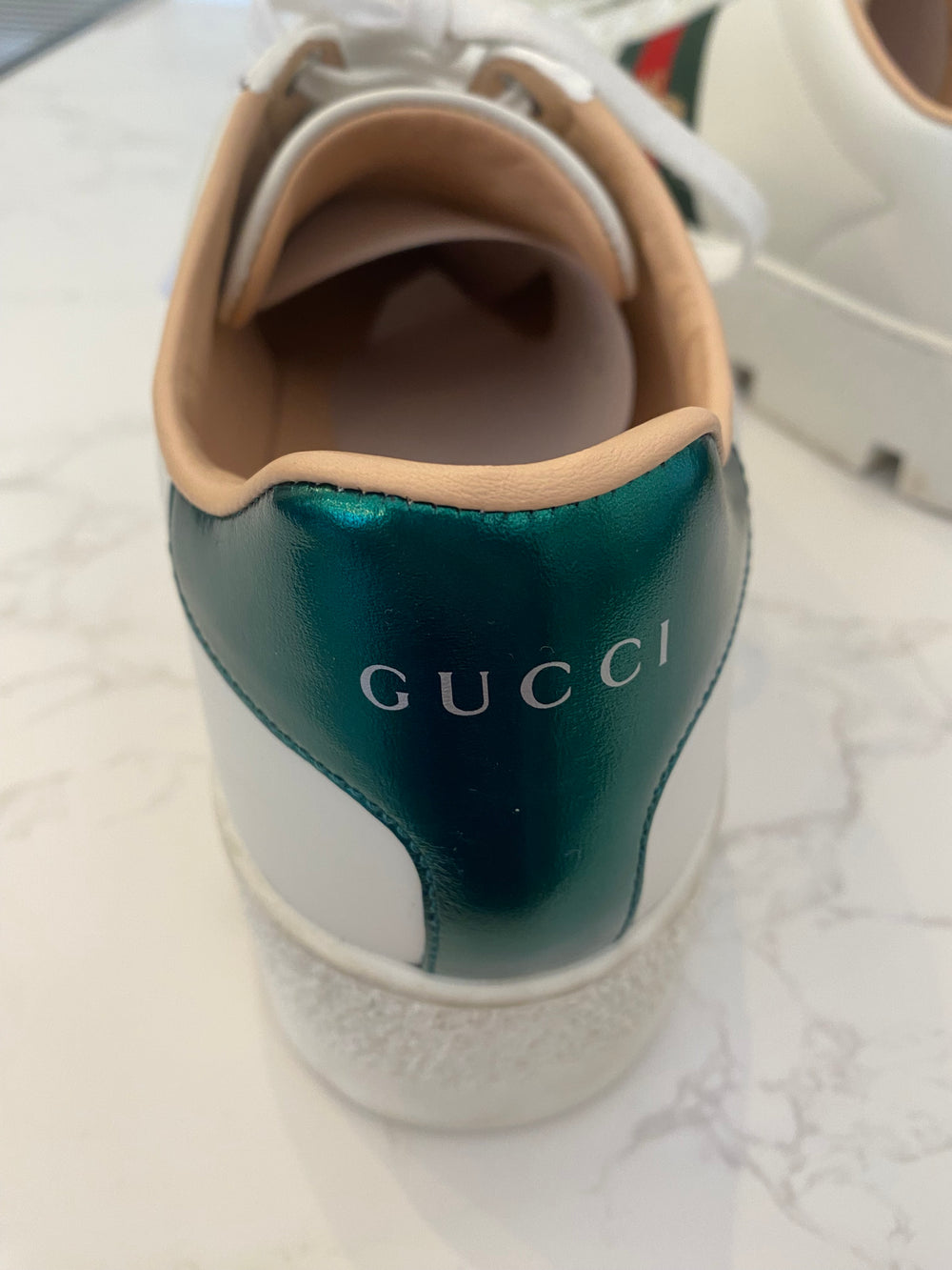 Gucci Ace Embroidered Platform Sneakers UK6.5 (fit uk7) (excellent)