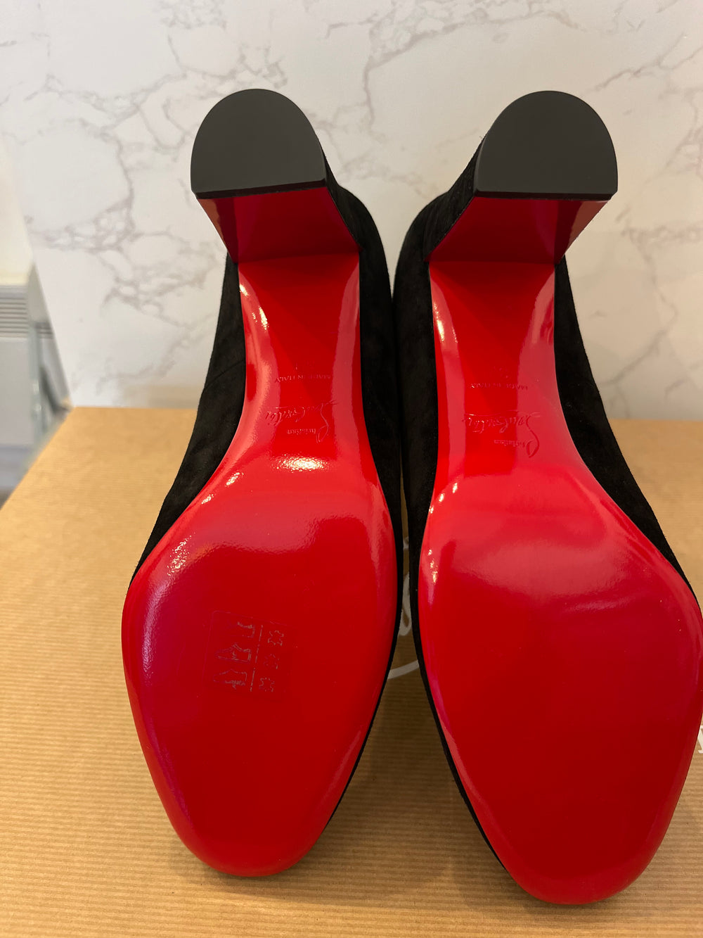 Pre Loved Christian Louboutin Gena Suede Boots uk 6 (new) **reserved**
