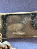 Pre Loved Miu Miu Gold Tone Chain Belt