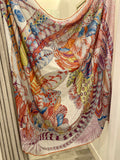 Pre Loved Hermes Cashmere & Silk Plumes en Fete Shawl (New)