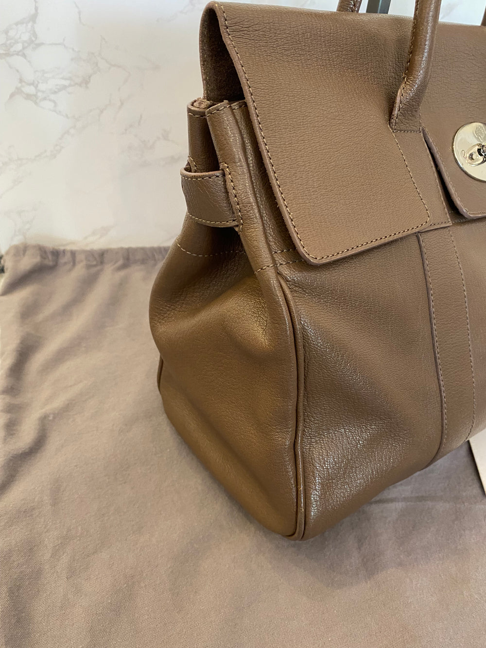 Pre Loved Mulberry Bayswater in Mid Brown