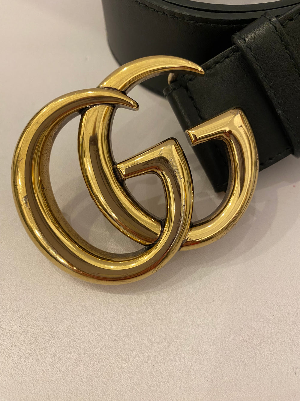 Pre Loved Gucci Large GG Marmont Belt (Small Waist 70cm)