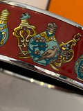 Pre Loved Hermes Qu'Importe Le Flacon Wide Enamel Bangle (excellent)
