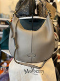 Mulberry Selby Hobo Bag in Grey Classic Grain Leather