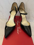 Pre Loved Roger Vivier Black Patent Dorsay Sphere Shoes (new with box) size UK4