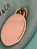 Pre Loved Tiffany & Co Silver Colour Splash Tag Charm