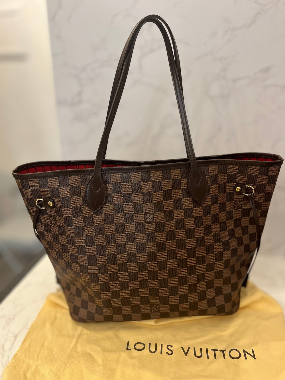 Pre Loved Louis Vuitton Vintage Damier Ebene Neverfull MM