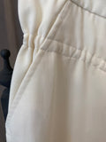 Pre Loved Comme des Garcons Cream High-Draw string Waist Trousers ukS