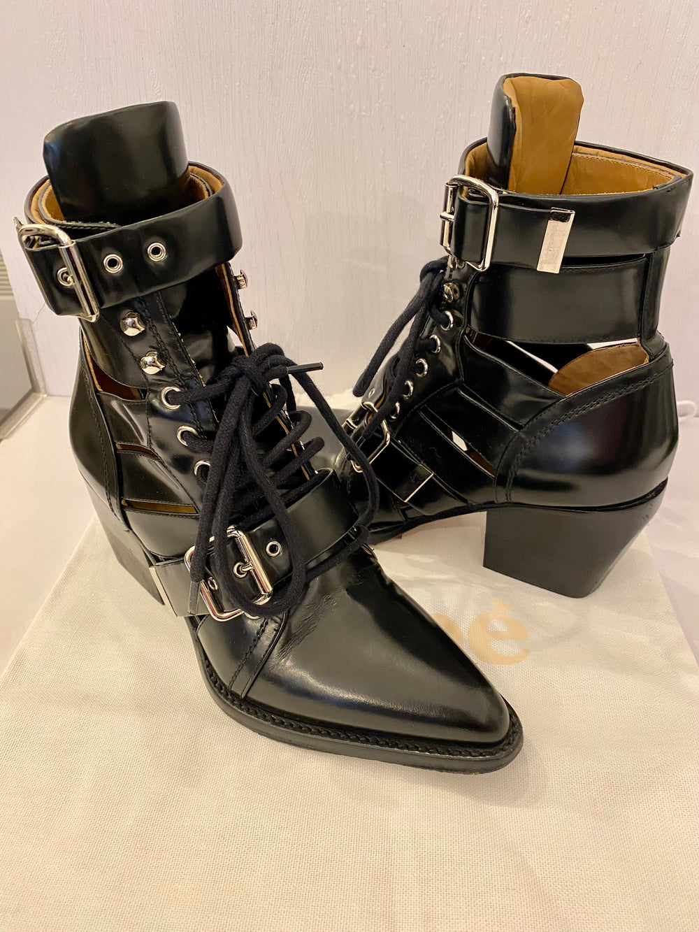 Pre Loved Chloe Rylee Black Boots uk4