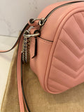 Pre Loved Gucci GG Marmont Matelasse Shoulder/Crossbody in Wild Rose (excellent)