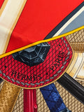 Pre Loved Hermes Cannes et Cannes 90cm silk scarf (excellent)