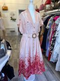 Pre Loved Zimmerman High Tide  Linen & Silk Dress Size 4 - UK 14