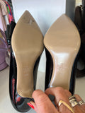 Pre Loved Valentino Garavani Black Patent Bow Heels UK 5.5