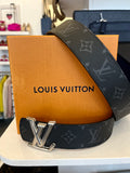 Louis Vuitton Monogram Belt in Graphite Reversible 85cm