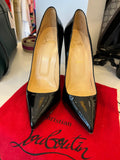 Christian Louboutin 130 Black Patent Heels UK 8