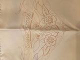 Pre Loved Hermes Silk 'Jungle Love' Beige Scarf
