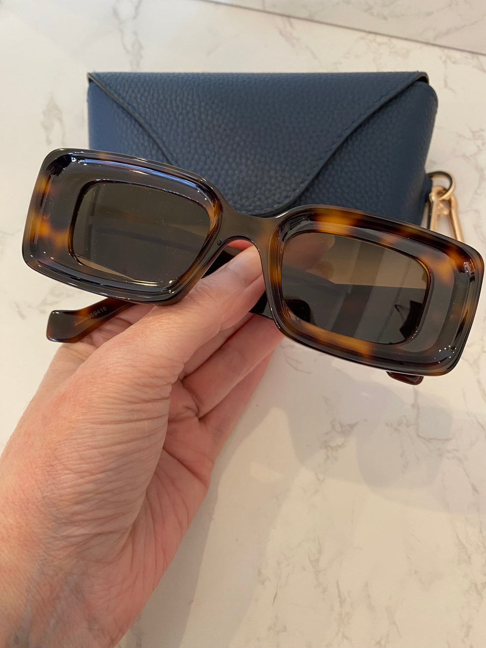 Pre Loved Loewe Square Tortoishell Anagram sunglasses (as new)