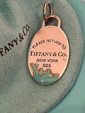 Pre Loved Tiffany & Co Silver Colour Splash Tag Charm