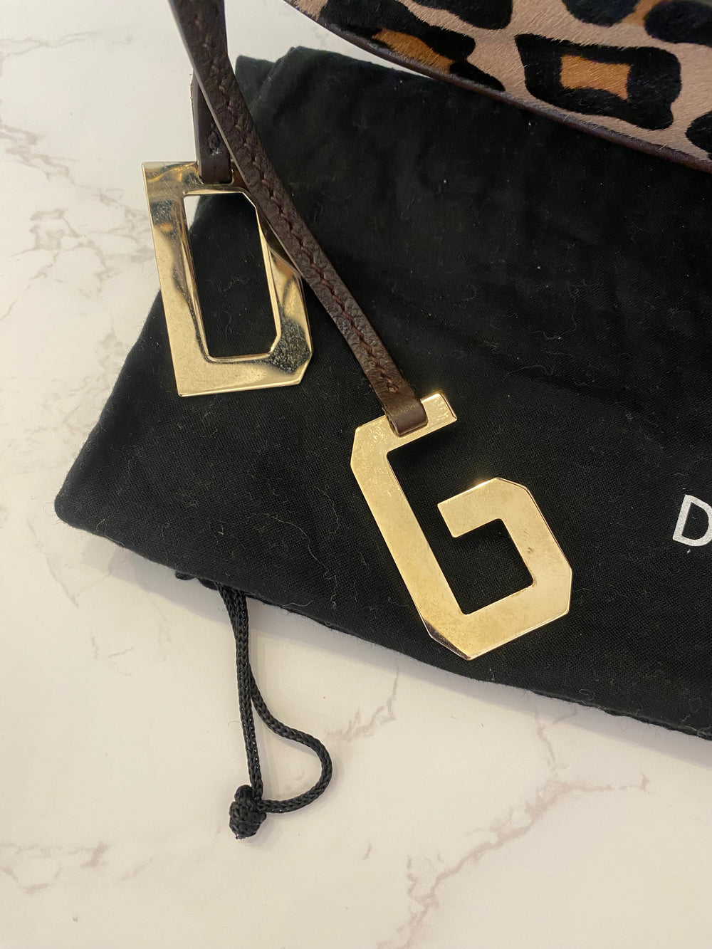 Pre Loved Vintage Dolce & Gabbana Leopard Baguette (excellent)