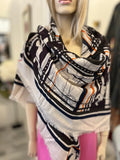 Pre Loved Hermes Gents Collection Imprimeur Fou Sequences Cashmere & Silk Shawl (new)