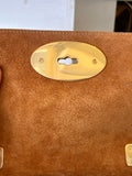 Pre Loved Small Mulberry Lily Shoulder bag in oak grained vegetable leather - Excellent
