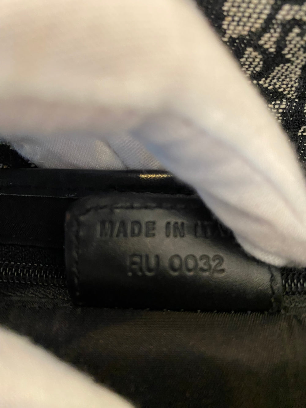 Pre Loved Christian Dior Black Oblique Saddle Bag - Vintage