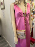 Pre Loved Miu Miu Matalasse Leather Shoulder Bag in Cammeo
